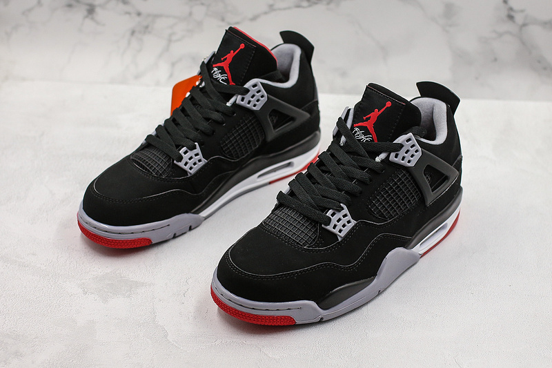 Nike Air Jordan 4 Retro Bred Reimagined Black Sneakers
