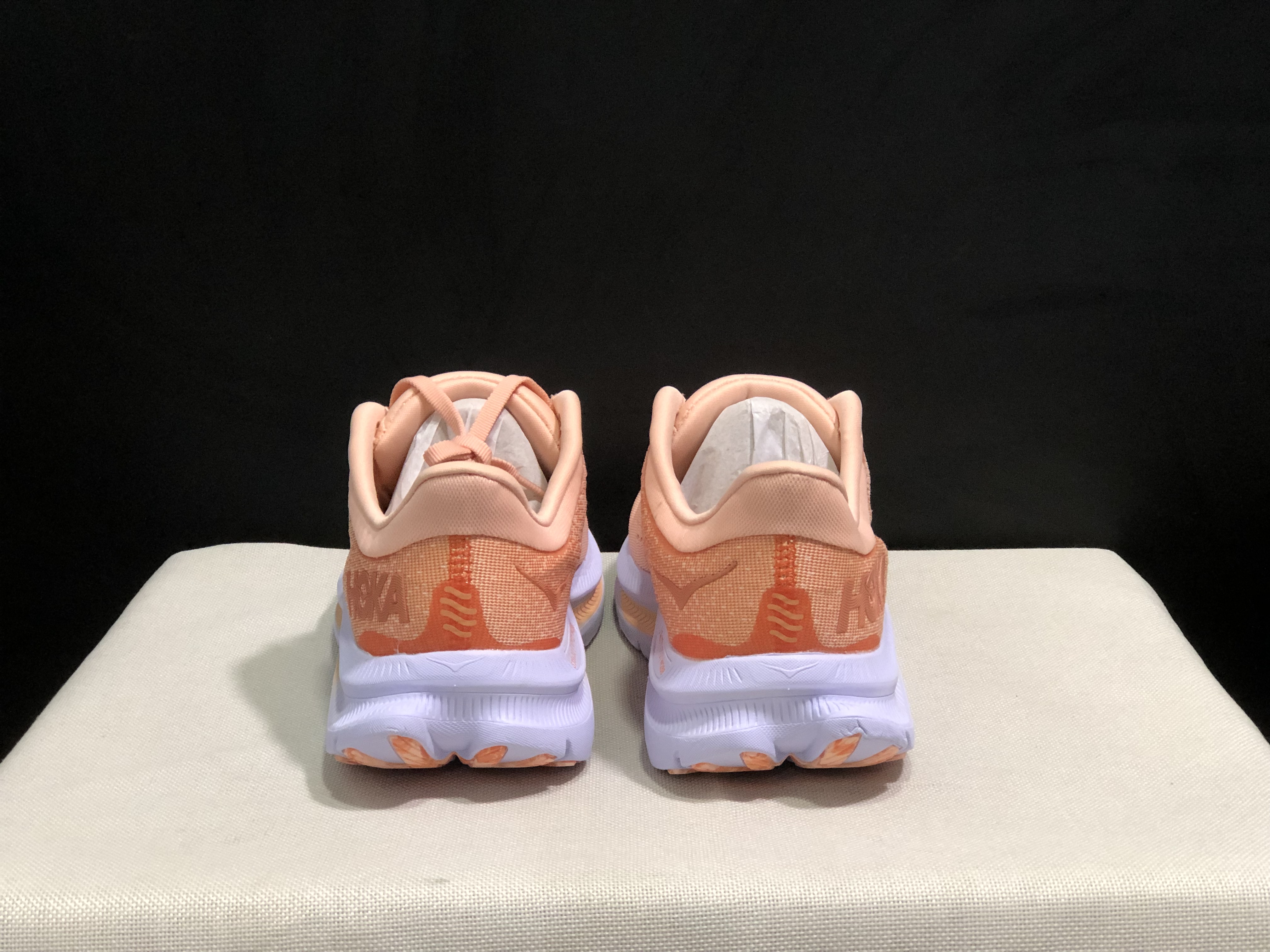 Hoka One One Kawana Cushioning Comfortable Gym Running Shoes Sneakers Light Orange