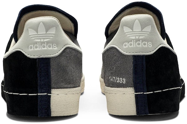 Shun Hirose Adidas Campus 80s Recouture Black FW7620 Shoes