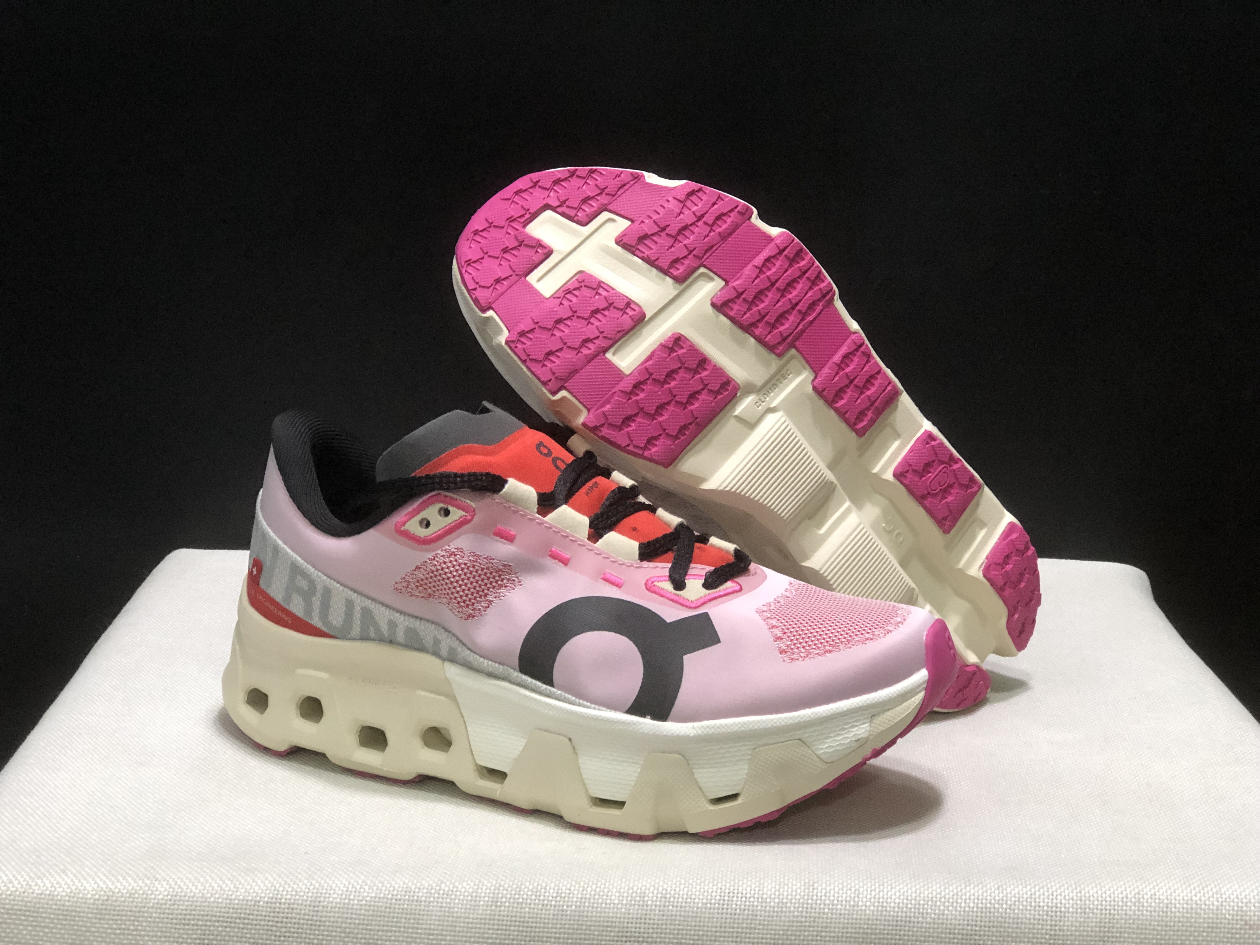 On Running Cloudmonster Hyper Running Shoes Pink/Cream