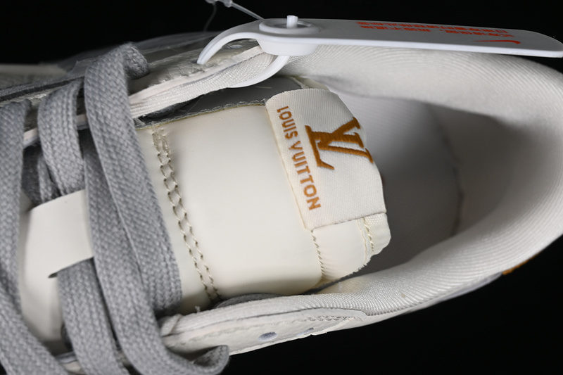 Nike Air Jordan 1 Low OG SP Travis Scott Fragment Design LV White Grey Sneakers