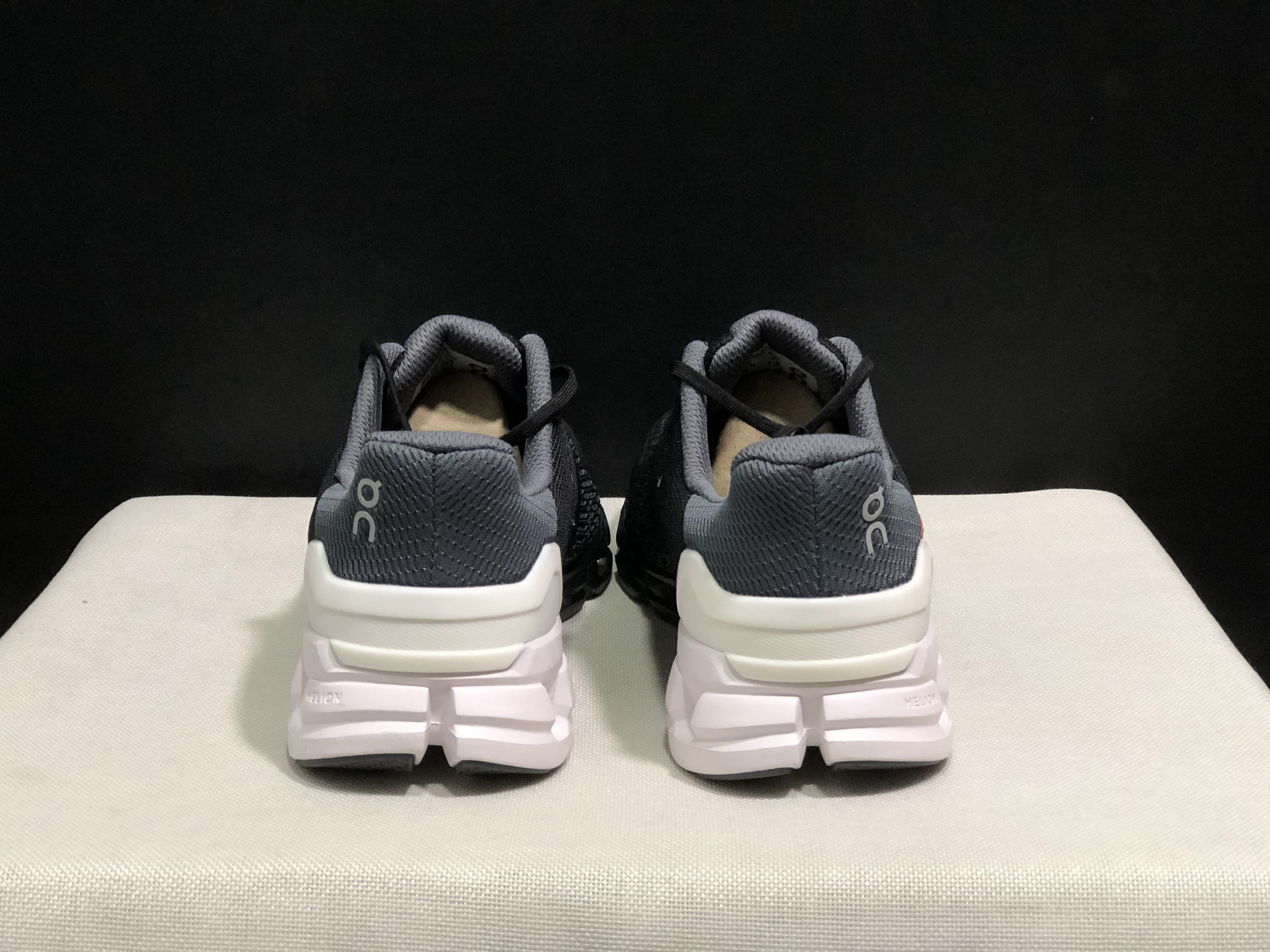 On Running Cloudflyer Black/White Shock-Absorbing Running Shoes