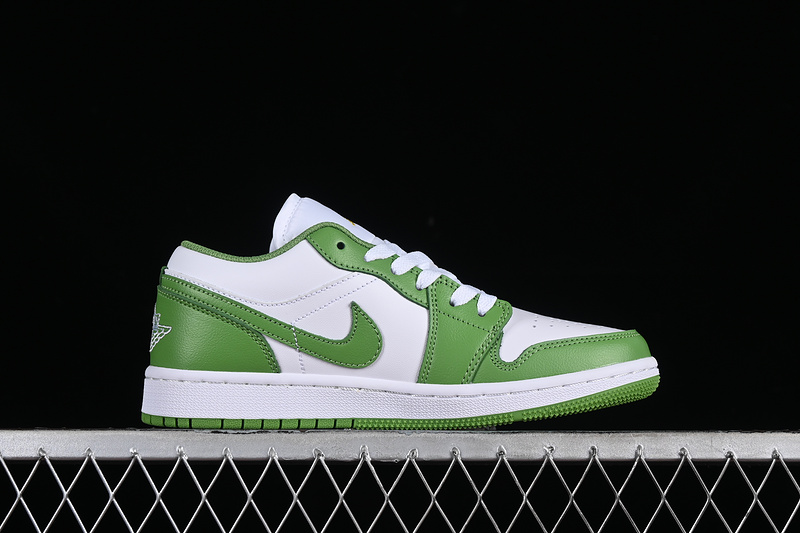 Nike Air Jordan 1 Low White Green Sneakers