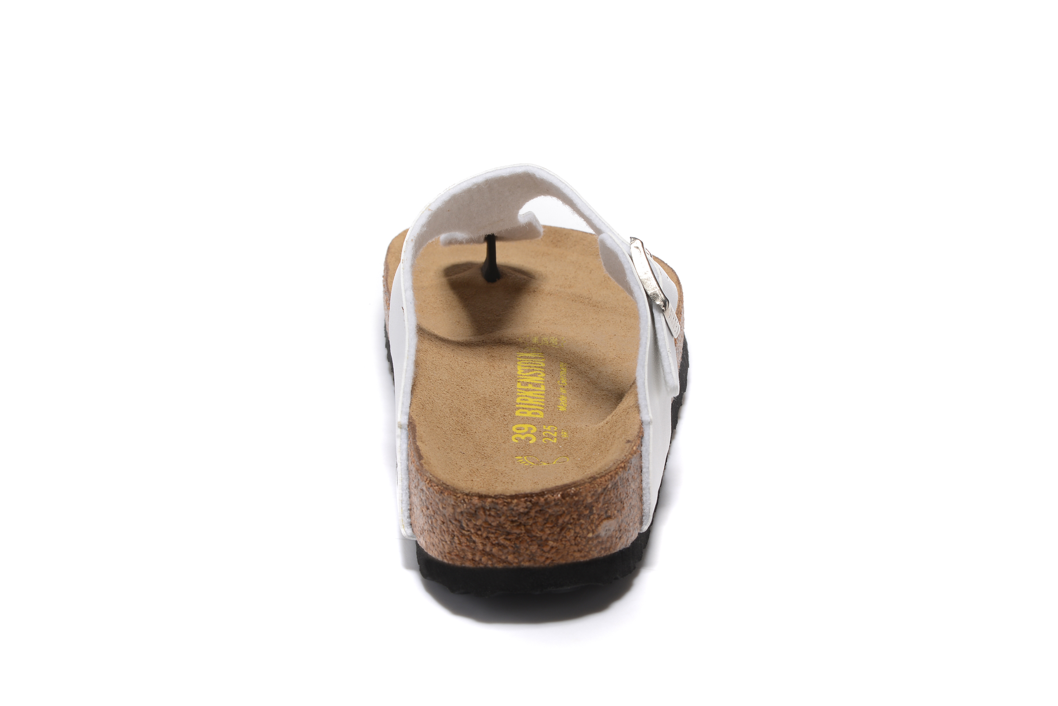 Birkenstock Gizeh White Flip Flops Matte Leather Sandals