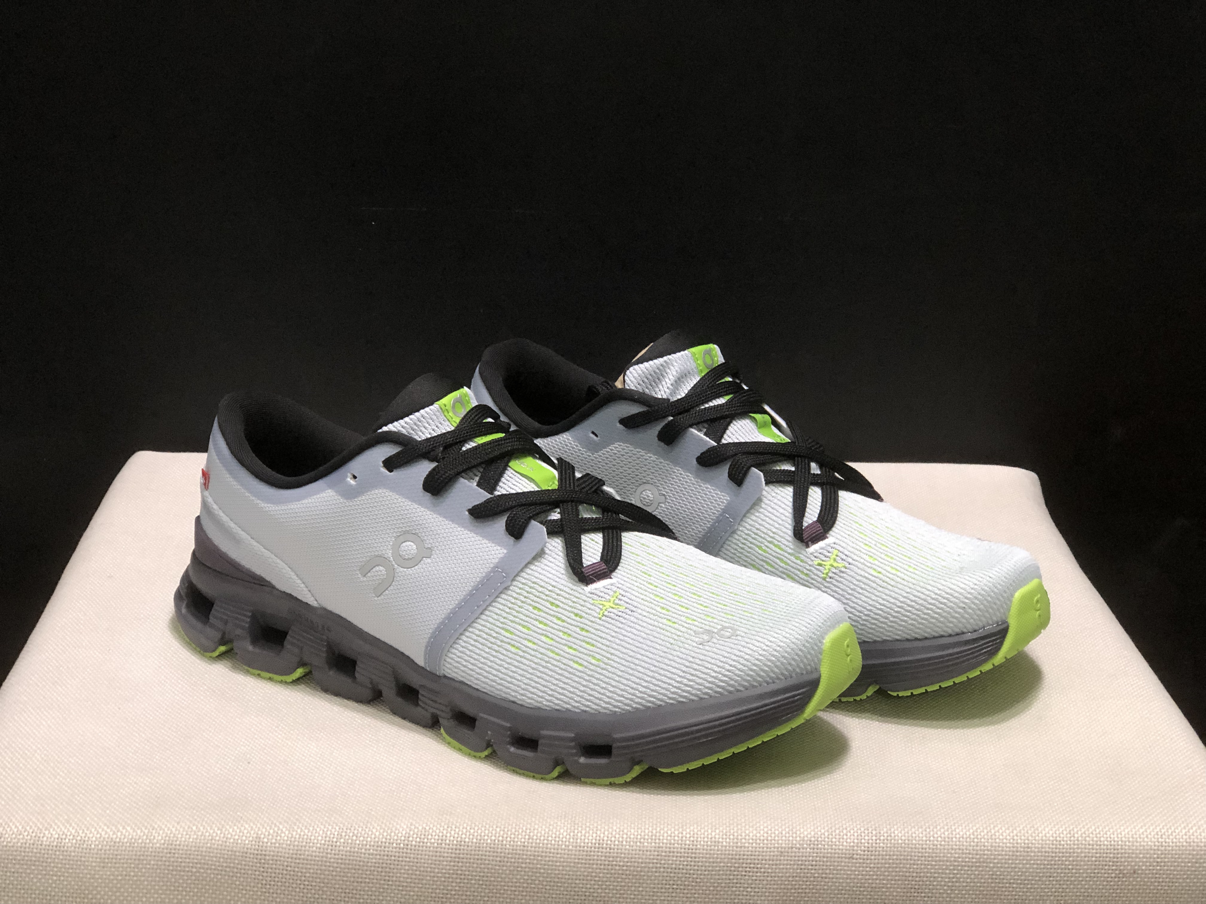 On Running Cloud X4 Comfortable Running Shoes Gray/Green