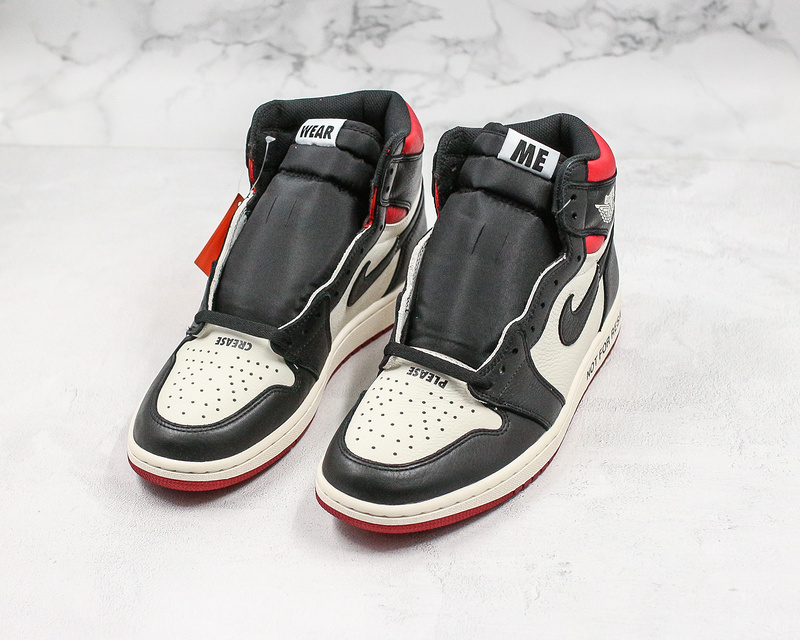 Nike Air Jordan 1 Retro NRG High Black White Red Sneakers