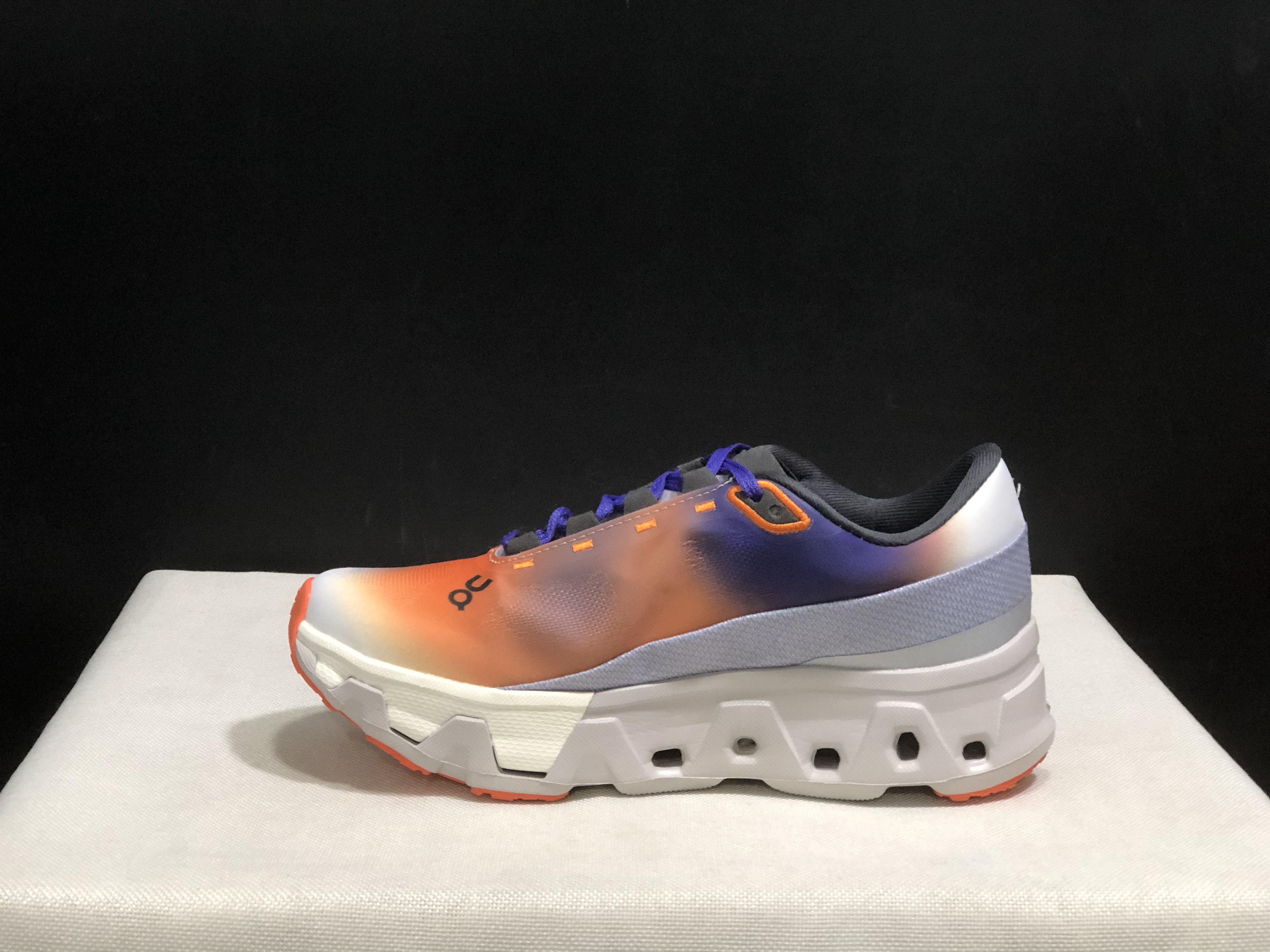 On Running Cloudmonster Hyper Running Shoes Flame/Purple/Frost