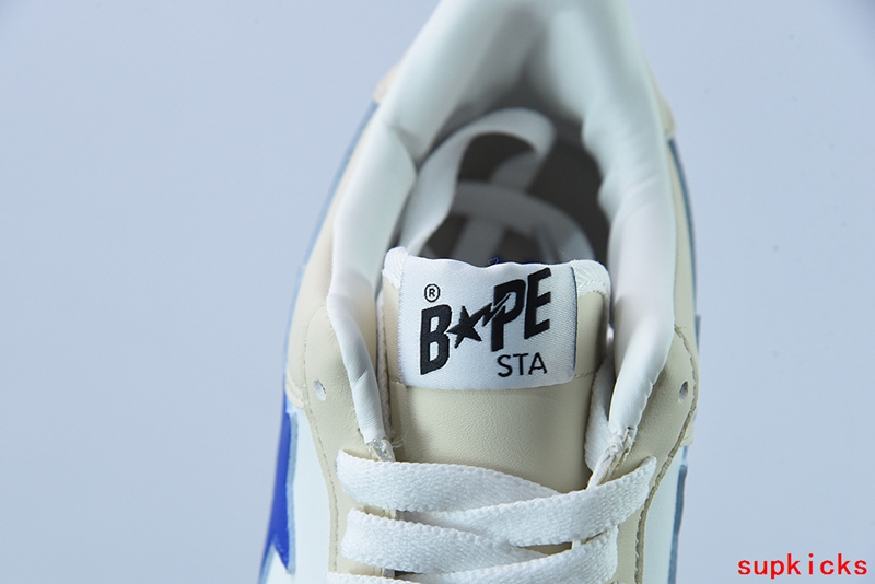 A Bathing Ape Bape Sta Low Cream Blue