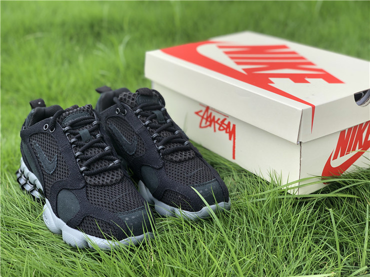 Nike Air Jordan Zoom Spiridon Cage 2 Stussy Black Sneakers