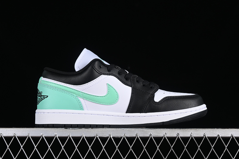 Nike Air Jordan 1 Low Mint Green Black White Sneakers