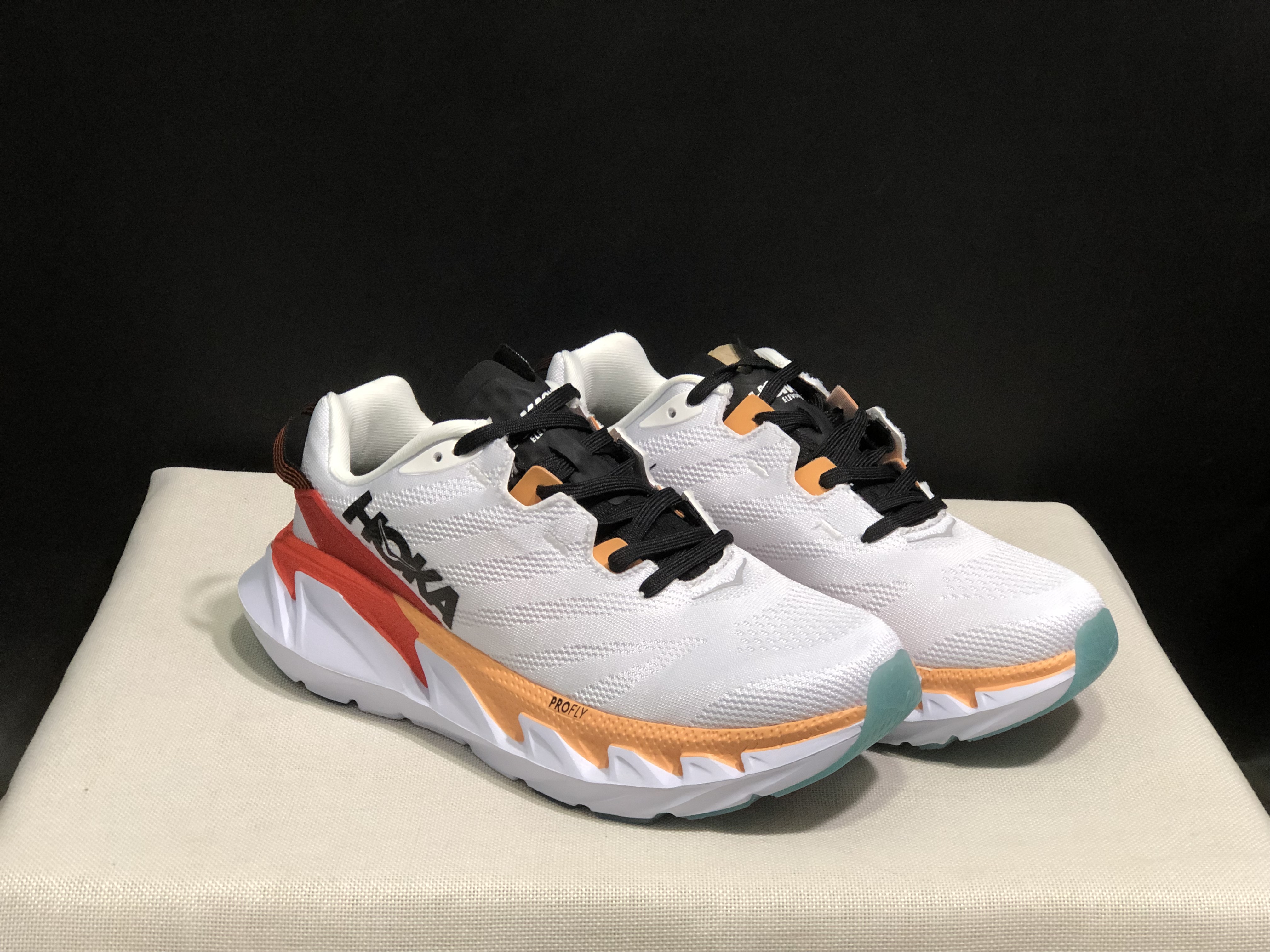 Hoka One One Elevon 2 White Anti-slip Wear-resistant Running Shoes Sneakers