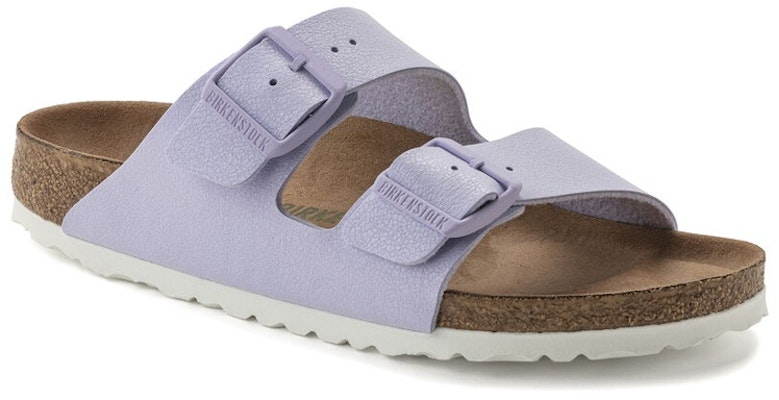 Birkenstock Arizona Vegan Birkibuc Lavender Fog Purple 1022607 Fashion Slippers