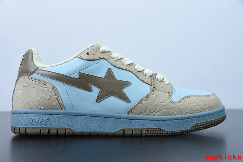 A Bathing Ape Bape Sta Low Gray Blue Black