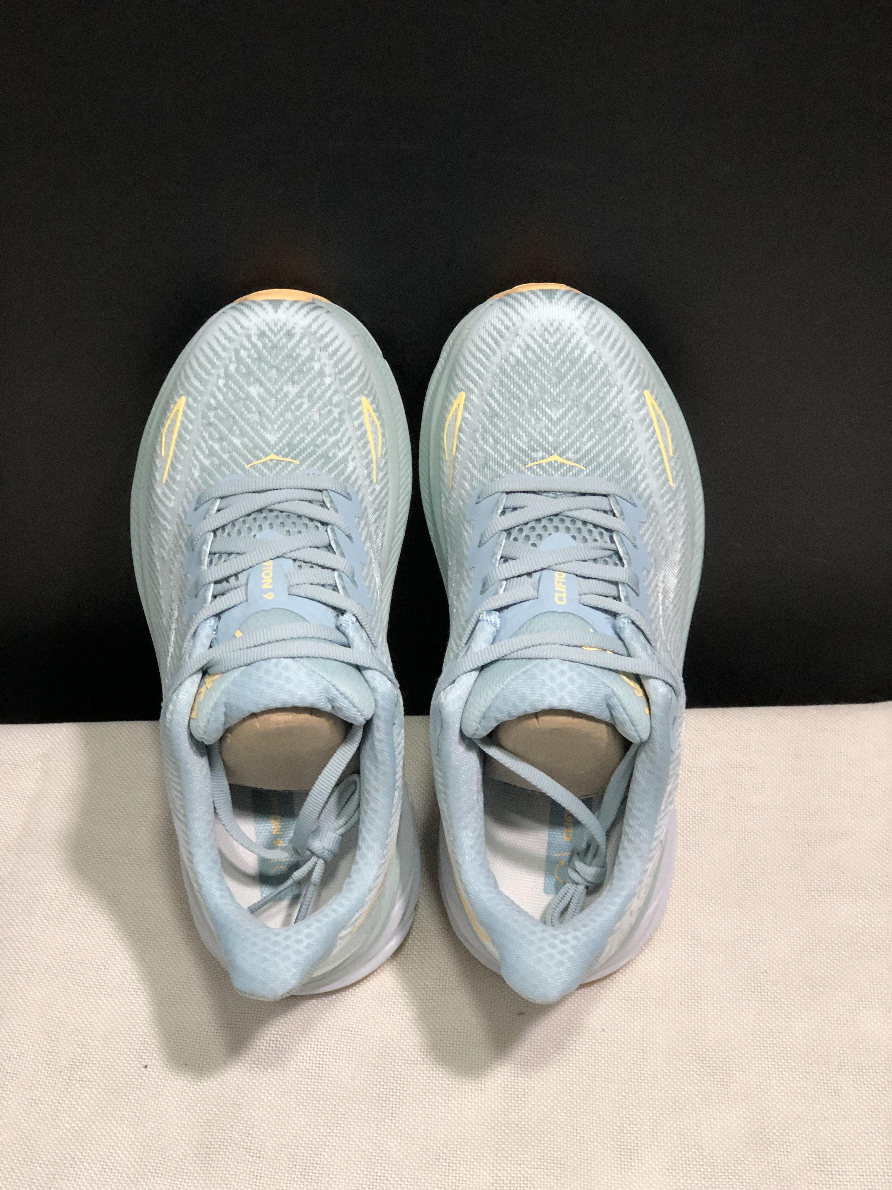 Hoka One One Clifton 9 Running Shoes Athletic Shoes Sneakers Light Blue