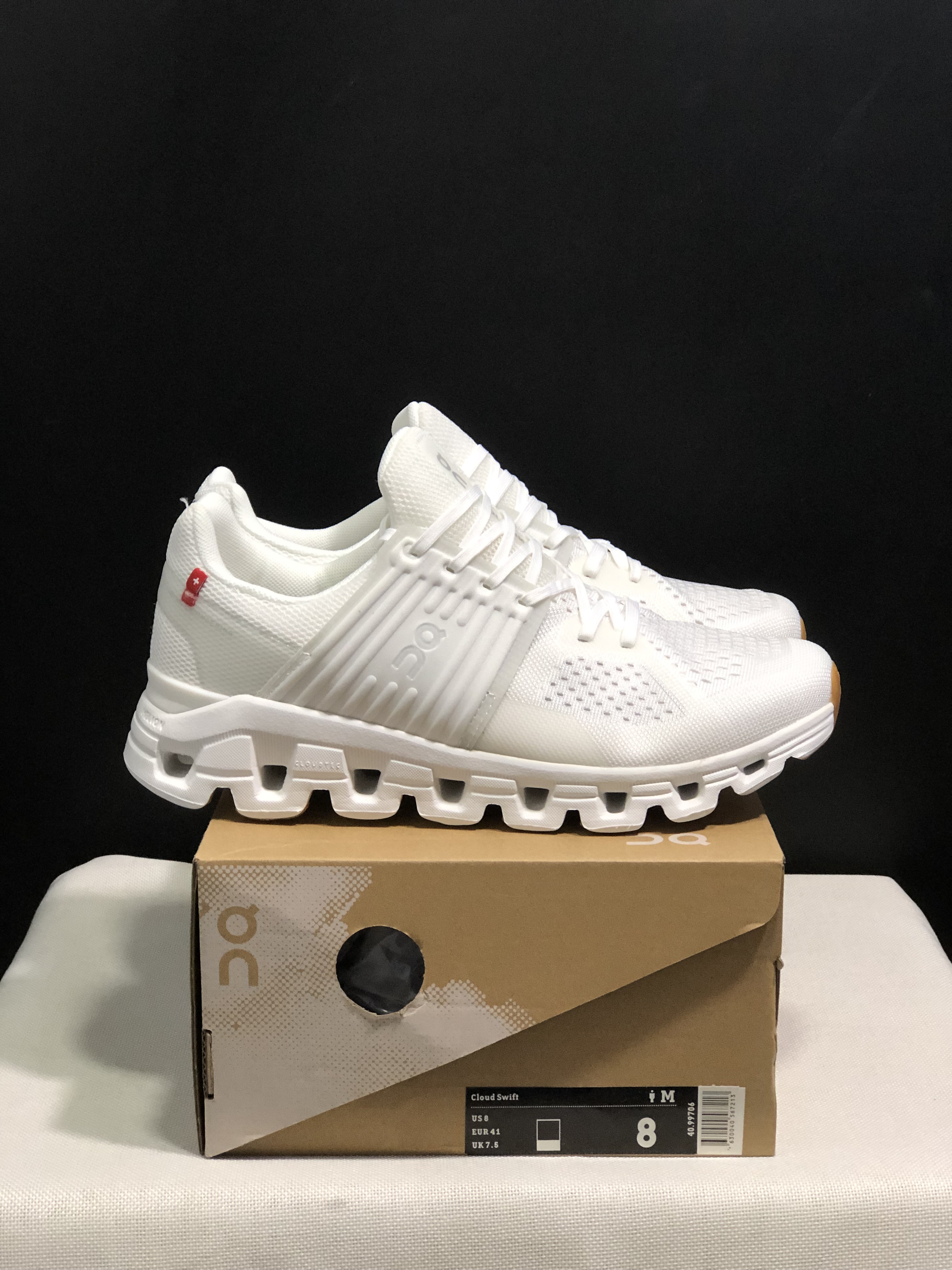 On Running Cloudswift Cushioning Running Shoes White