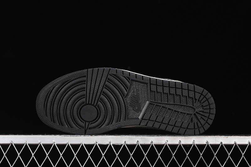 Nike Air Jordan 1 Low Black Myth Game White Green Sneakers