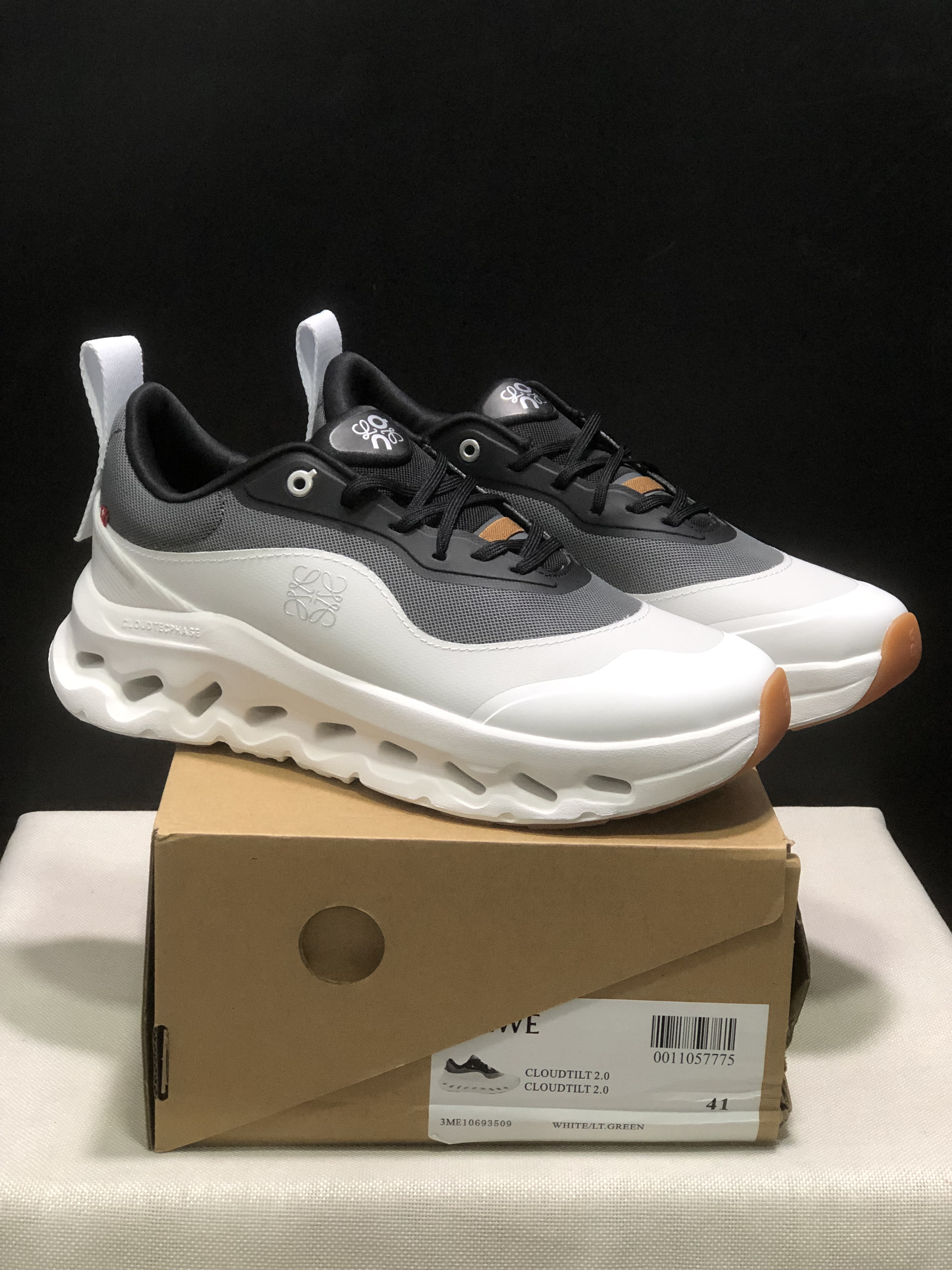 LOEWE x On Running Cloudtilt 2.0 Casual Sports Shoes Black/Ivory White