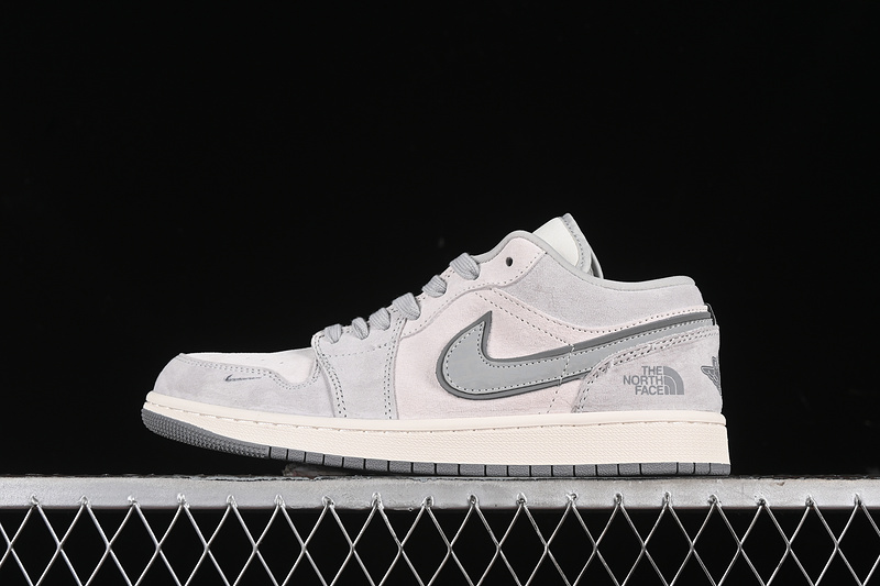Nike Air Jordan 1 Low THE NORTH FACE Beige Grey Sneakers