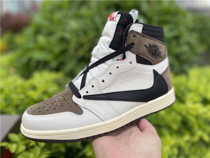 Nike Air Jordan 1 Retro Travis Scott White/Dark Mocha Sneakers