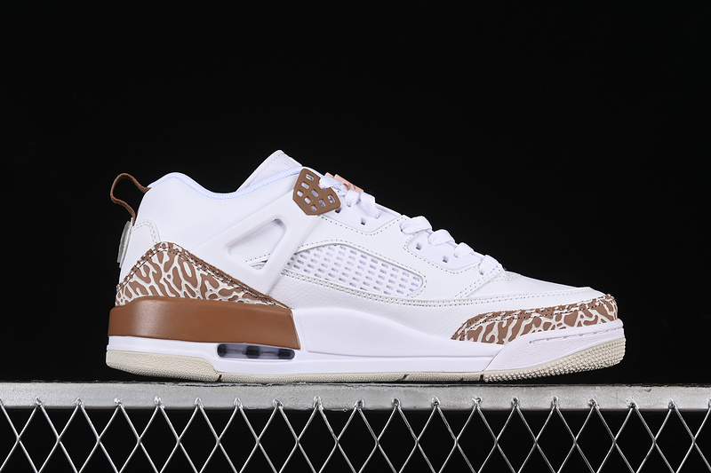 Nike Air Jordan Spizike Low White Oxford Archaeo Light Bone Brown Sneakers