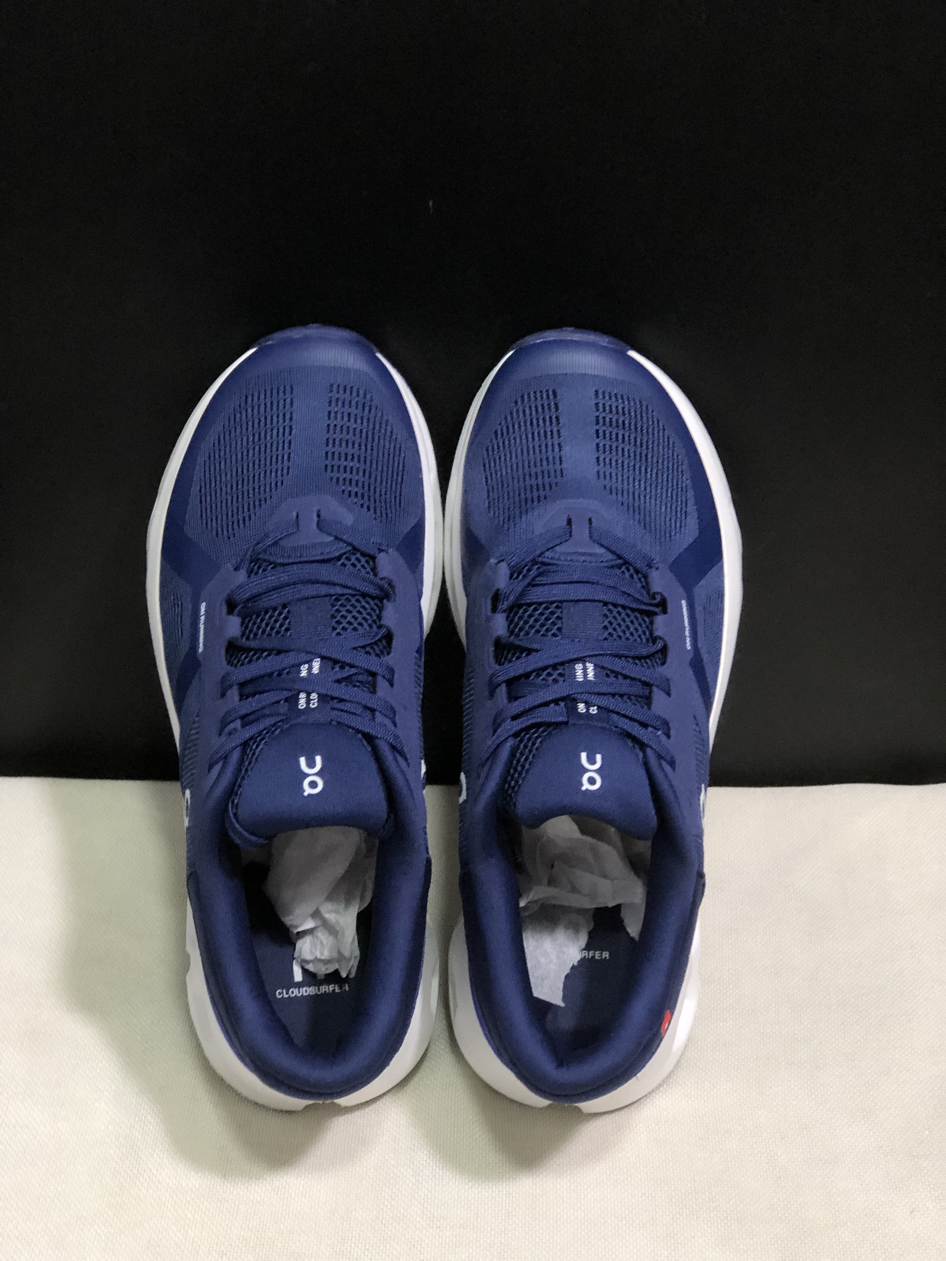 On Running Cloudrunner 2 Mesh Breathable Running Shoes Dark Blue/White