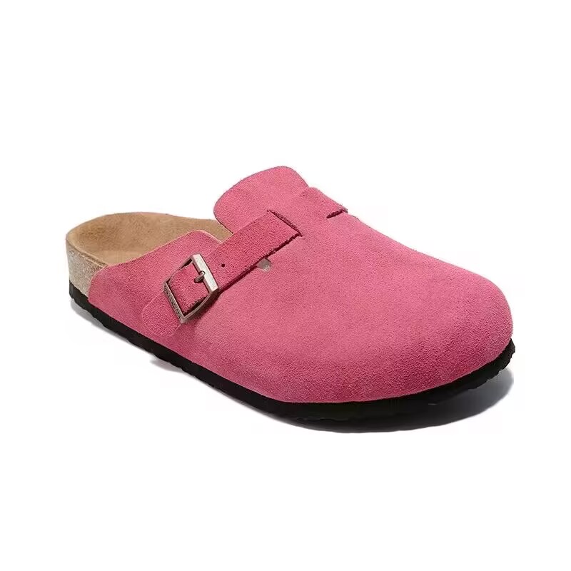 Birkenstock Rose Red Suede Clog Shoes