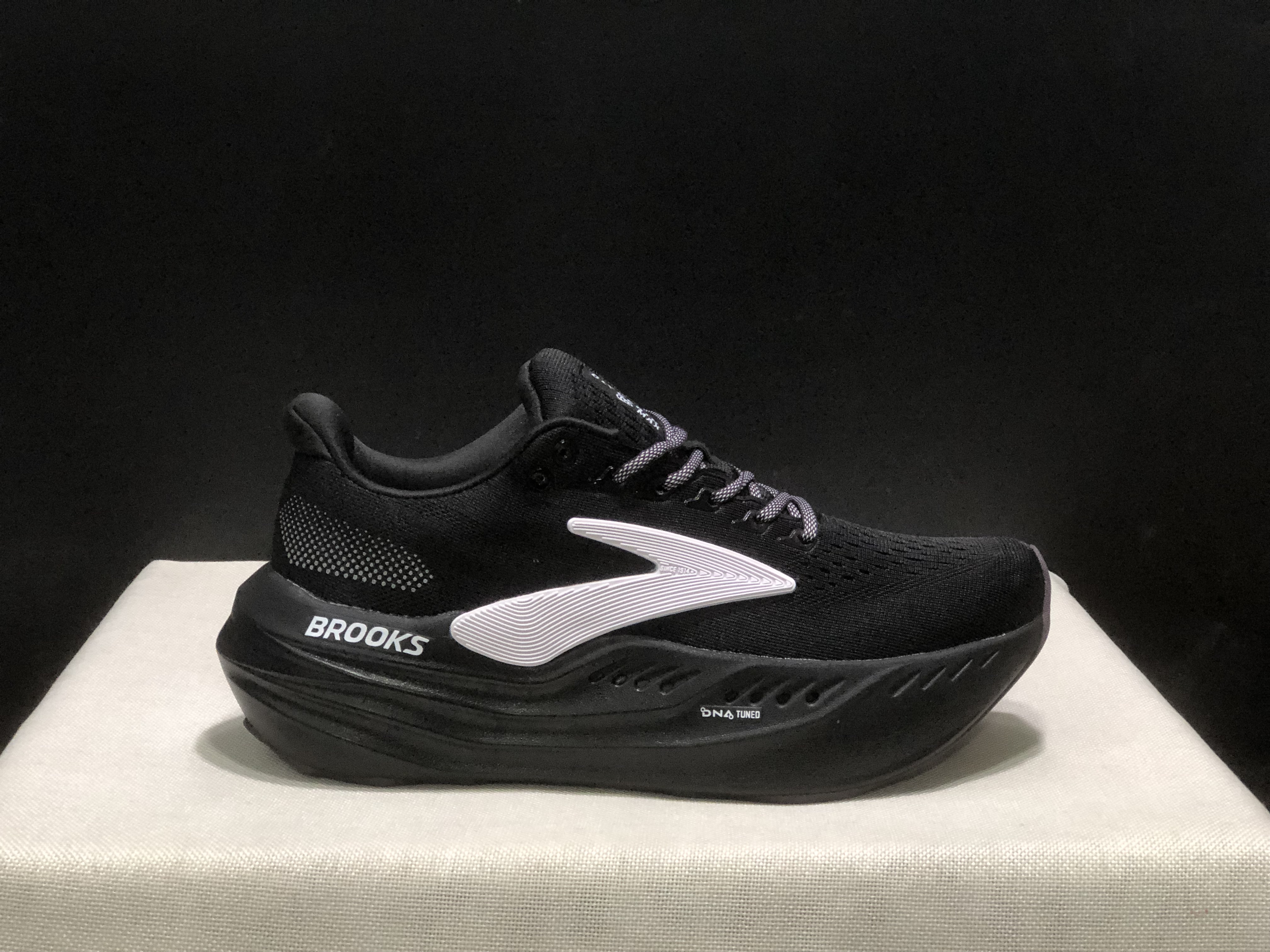 Brooks Glycerin Max Comfortable Low-top Running Shoes Black/Purple