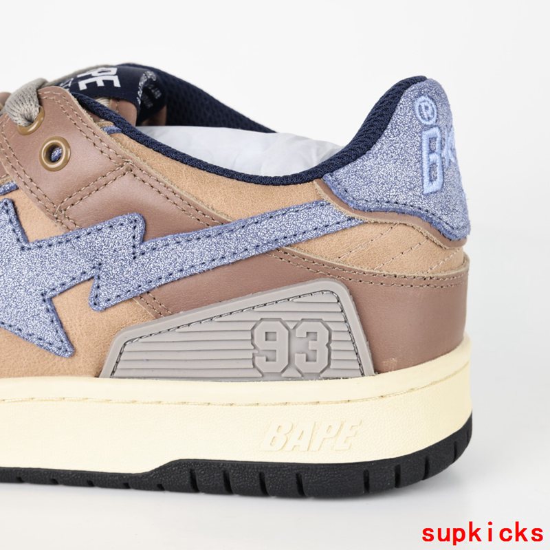 A Bathing Ape Bape Sta Sk8 Brown Light Purple