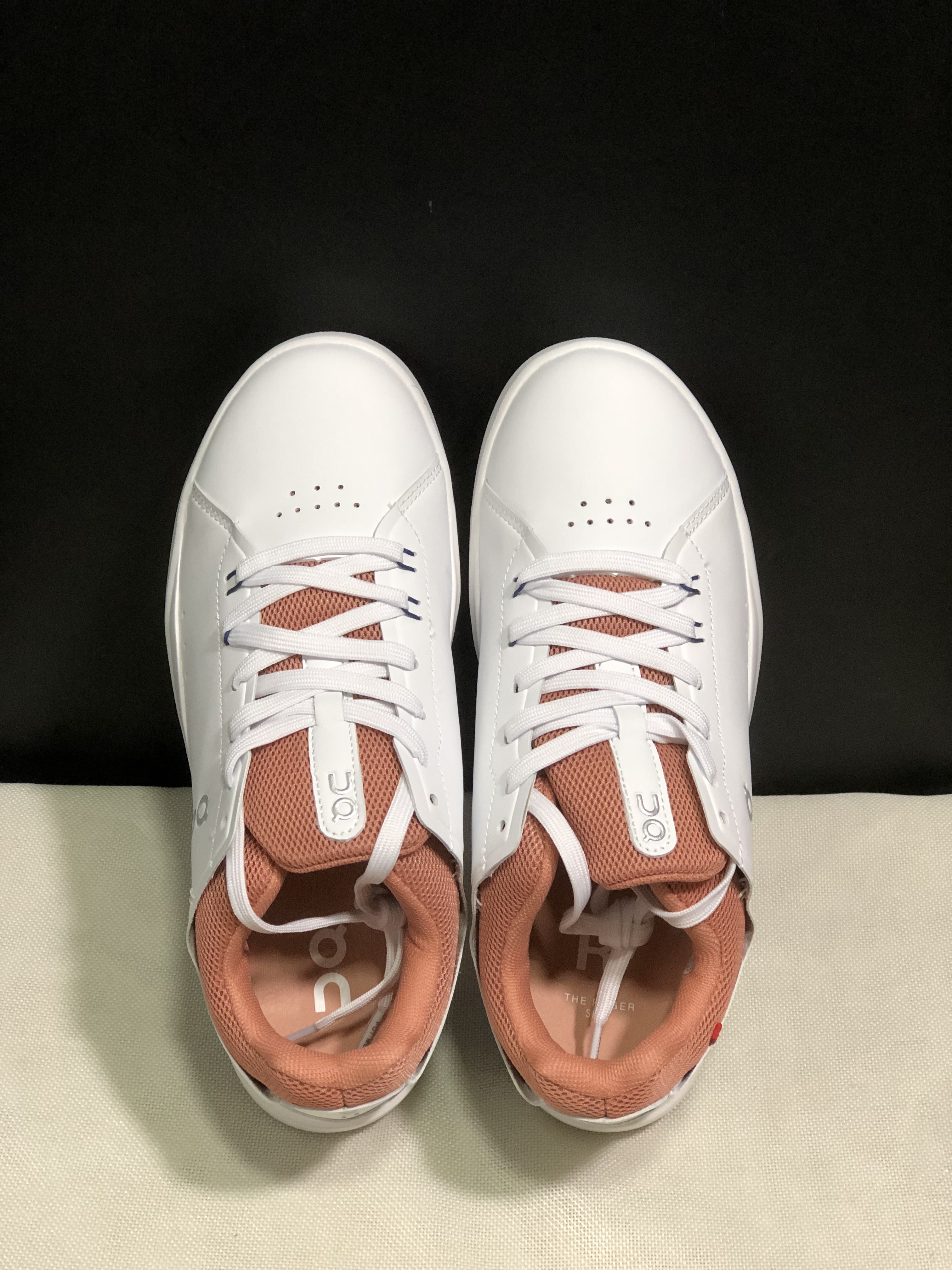 On Running The Roger Spin Board Shoes White/Smoke Grey Pink