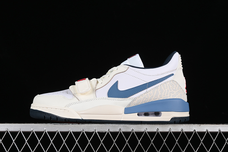 Nike Air Jordan Legacy 312 Low White Grey Blue Orange Sneakers