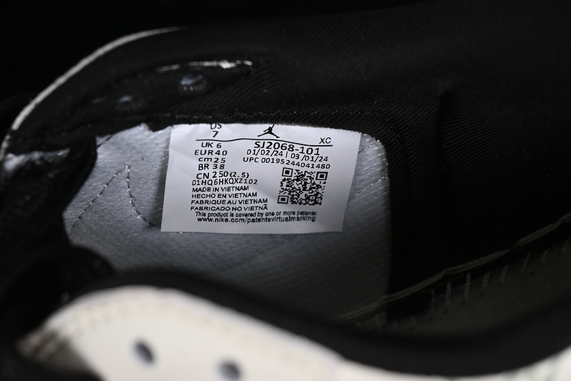 Nike Air Jordan 1 Low OG SP Travis Scott Fragment Design LV Black White Grey Sneakers