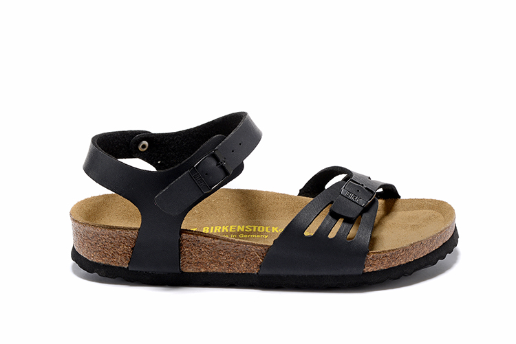 Birkenstock Granada Hollow Butterfly Pattern Single Buckle Slip Band Black Matte  Buckle Strap Sandal