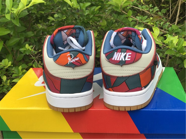 Nike SB Dunk Low Parra Abstract Art Fireberry Black Sneakers