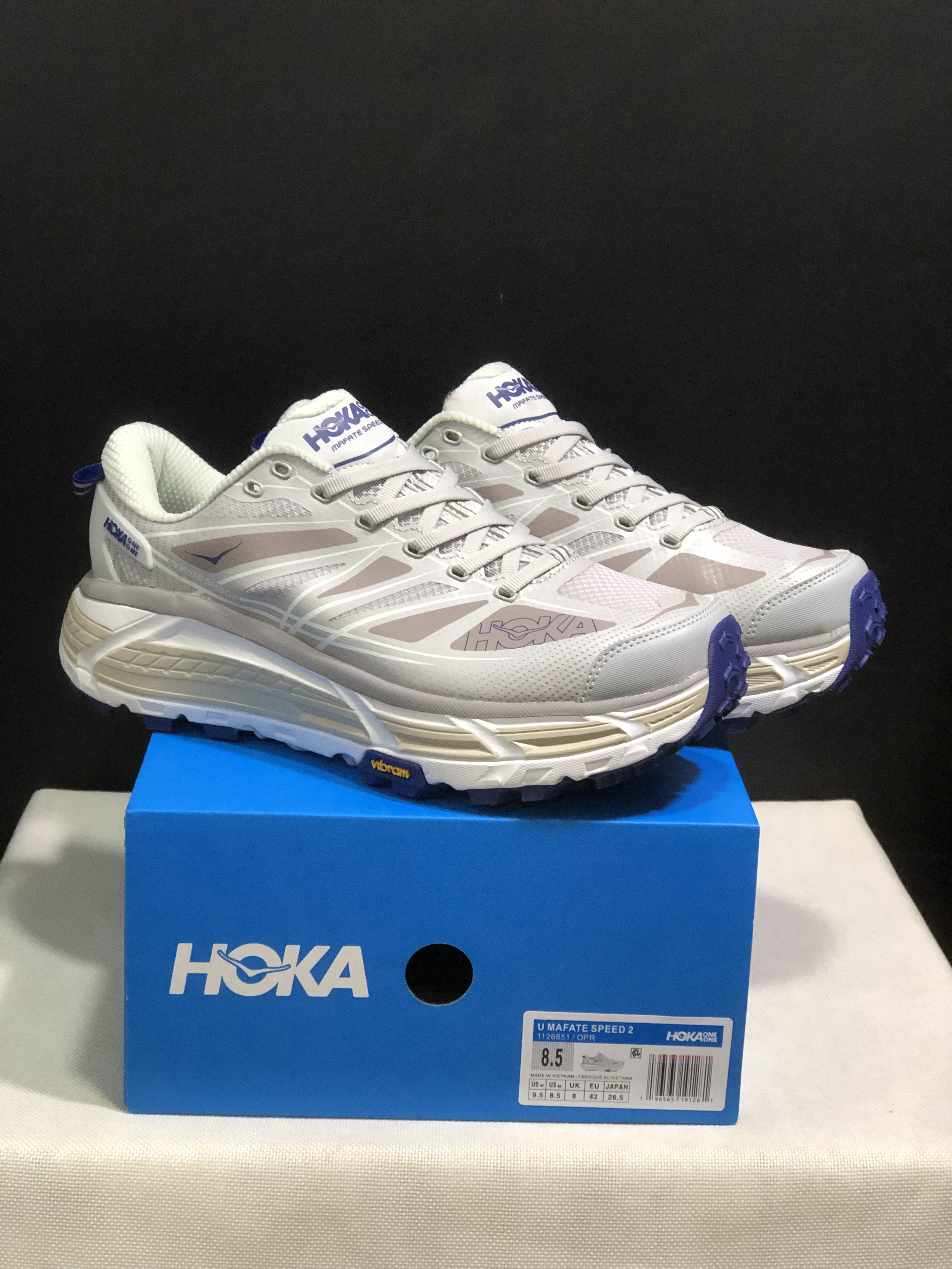 Hoka One One Mafate Speed 2 Mountain Anti-slip Running Shoes Sneakers White