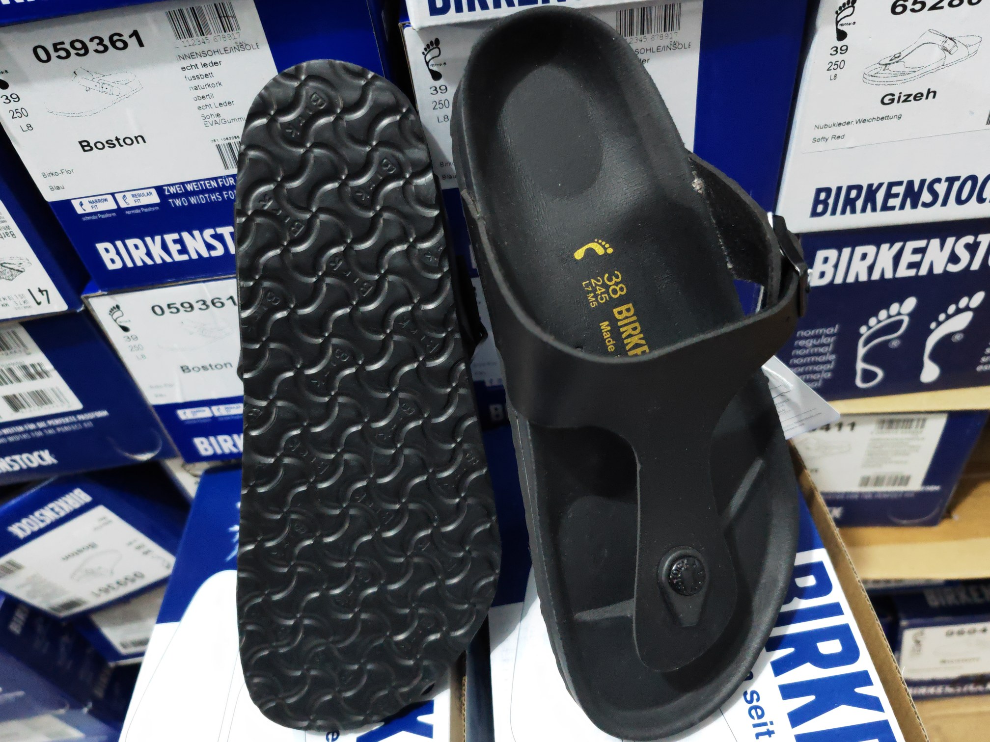 Birkenstock Black EVA Casual Flip Flops