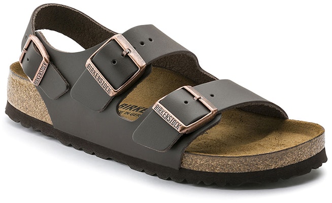 Birkenstock Milano 34101 Brown Leather Sandals
