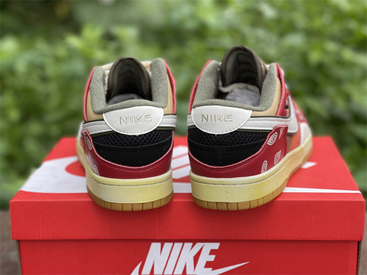 Nike Dunk Low Scrap Archeo Brown Red Sneakers