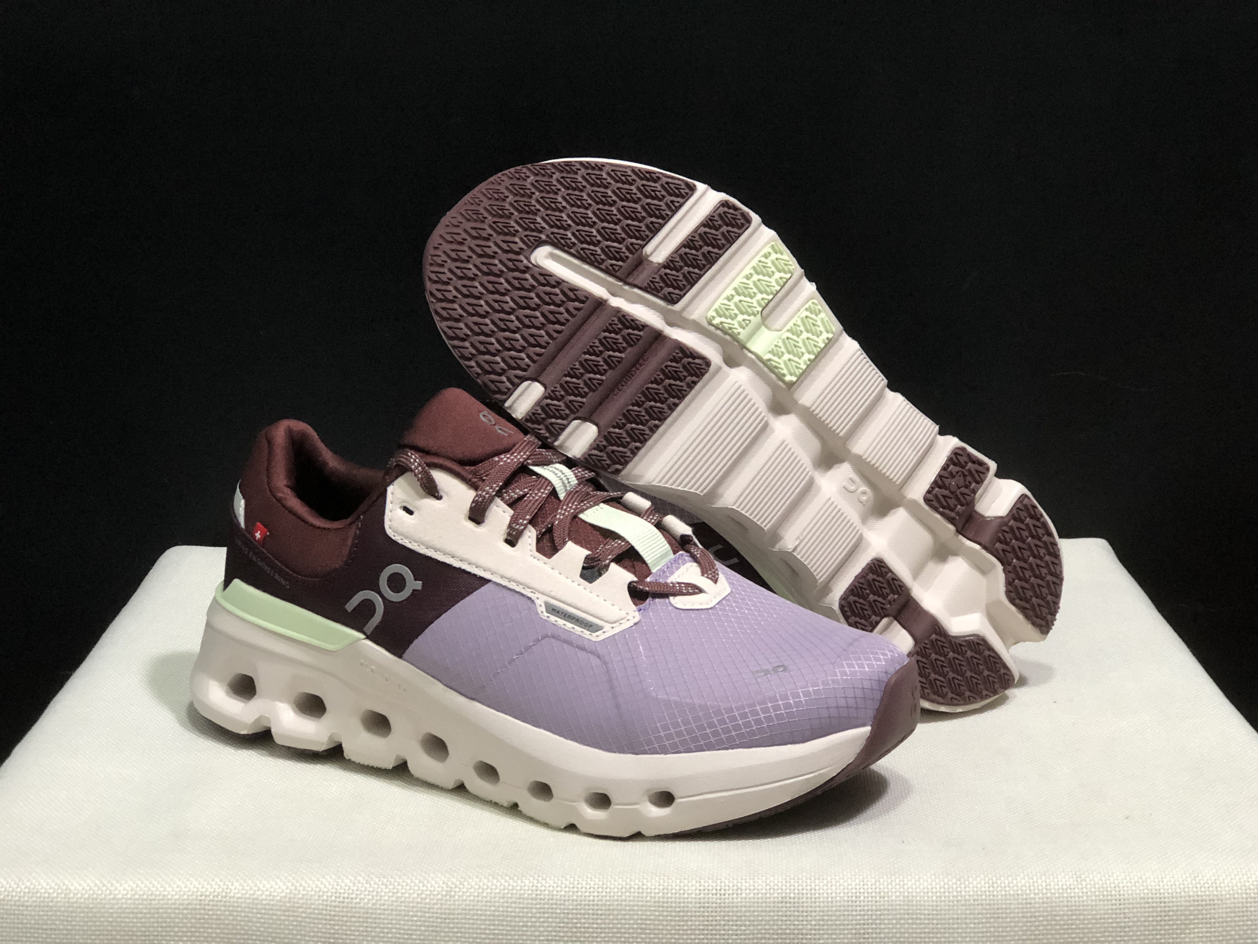 On Running Cloudrunner 2 Mesh Breathable Running Shoes Maroon/Rosewood White