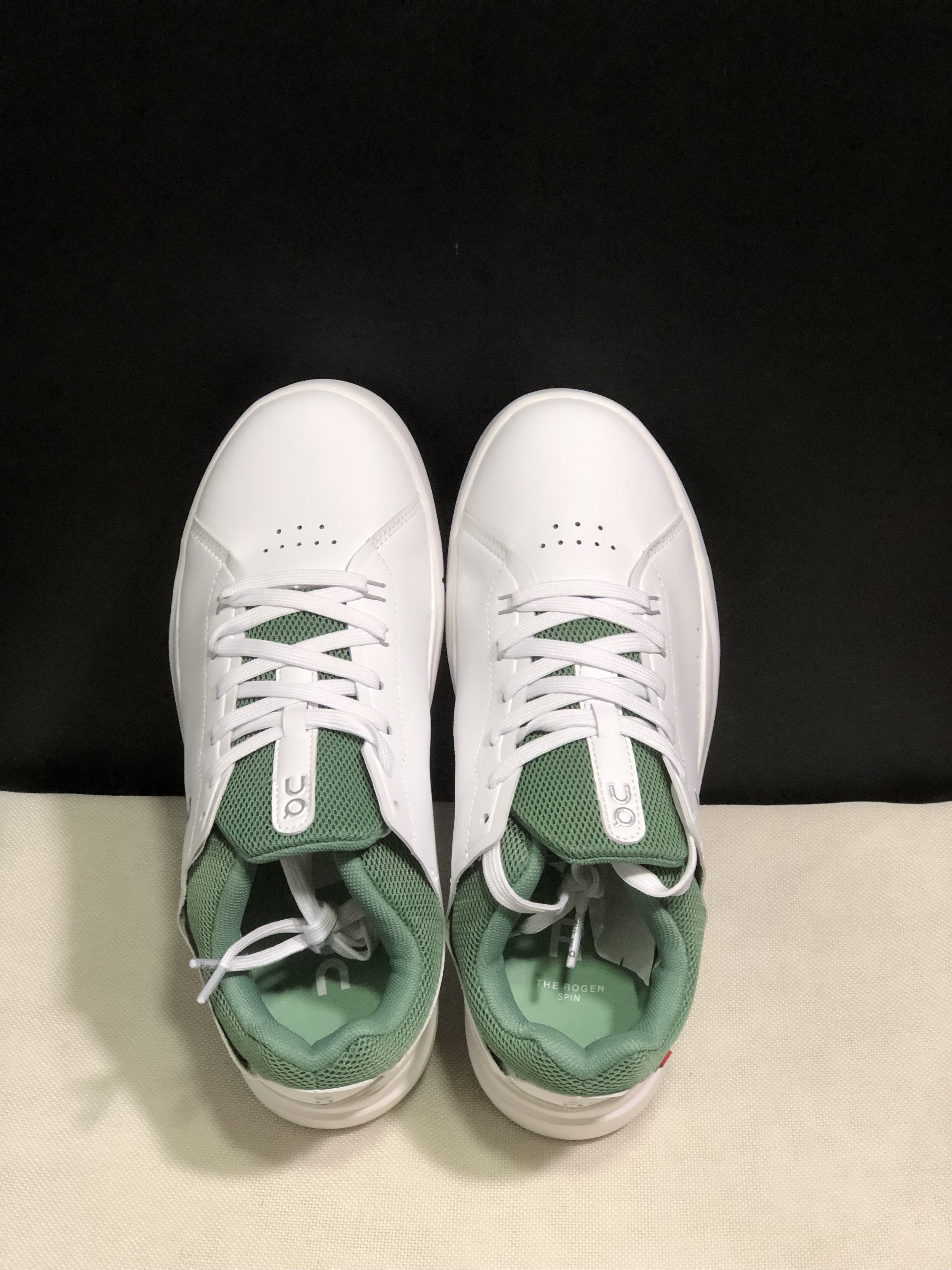 On Running The Roger Spin Board Shoes White/Green