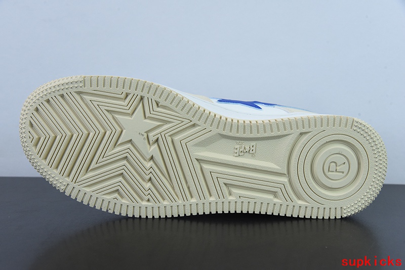 A Bathing Ape Bape Sta Low Cream Blue