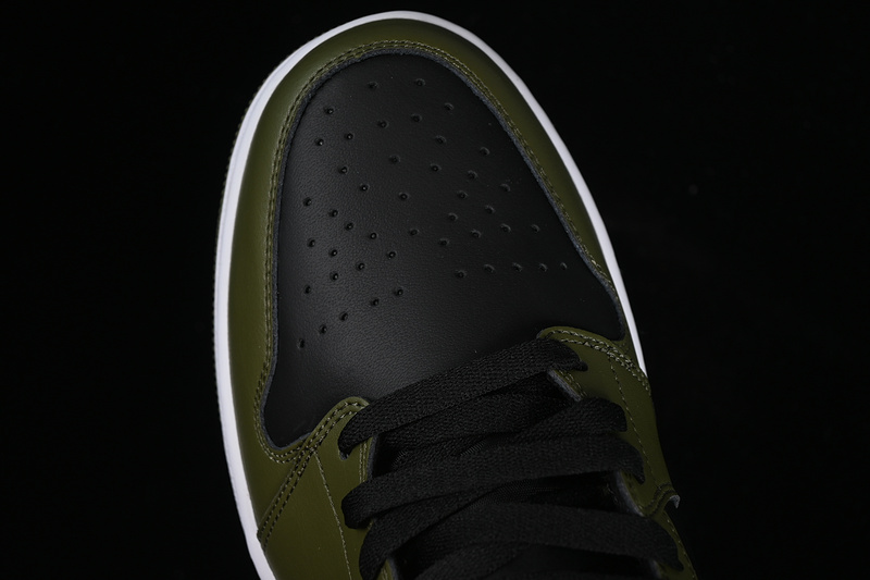 Nike Air Jordan 1 Mid Black Green Sneakers