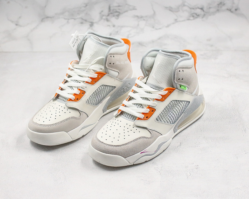 Nike Air Jordan Mars 270 White Orange Sneakers