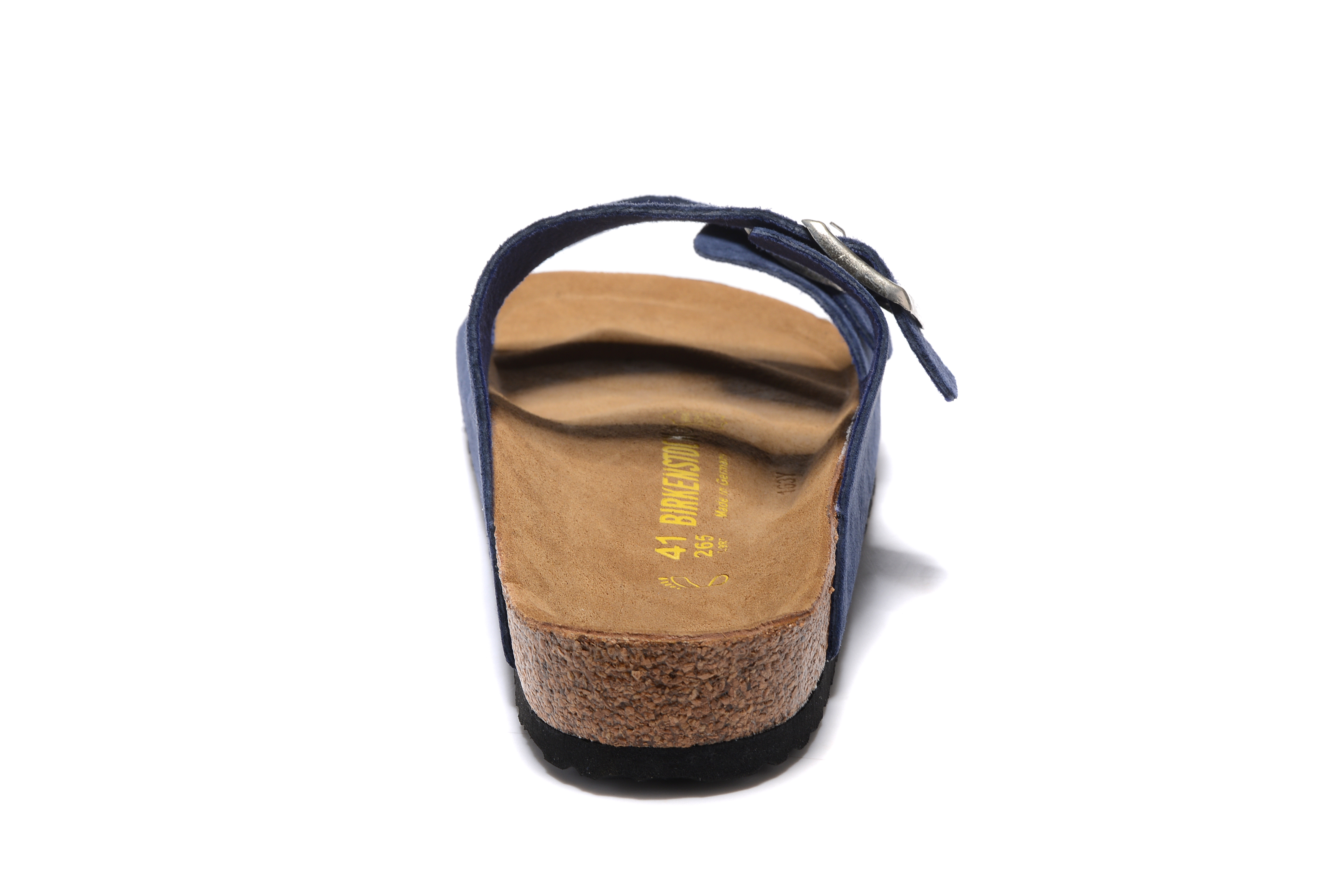 Birkenstock Arizona Navy Two Buckle Suede Leather Sandal