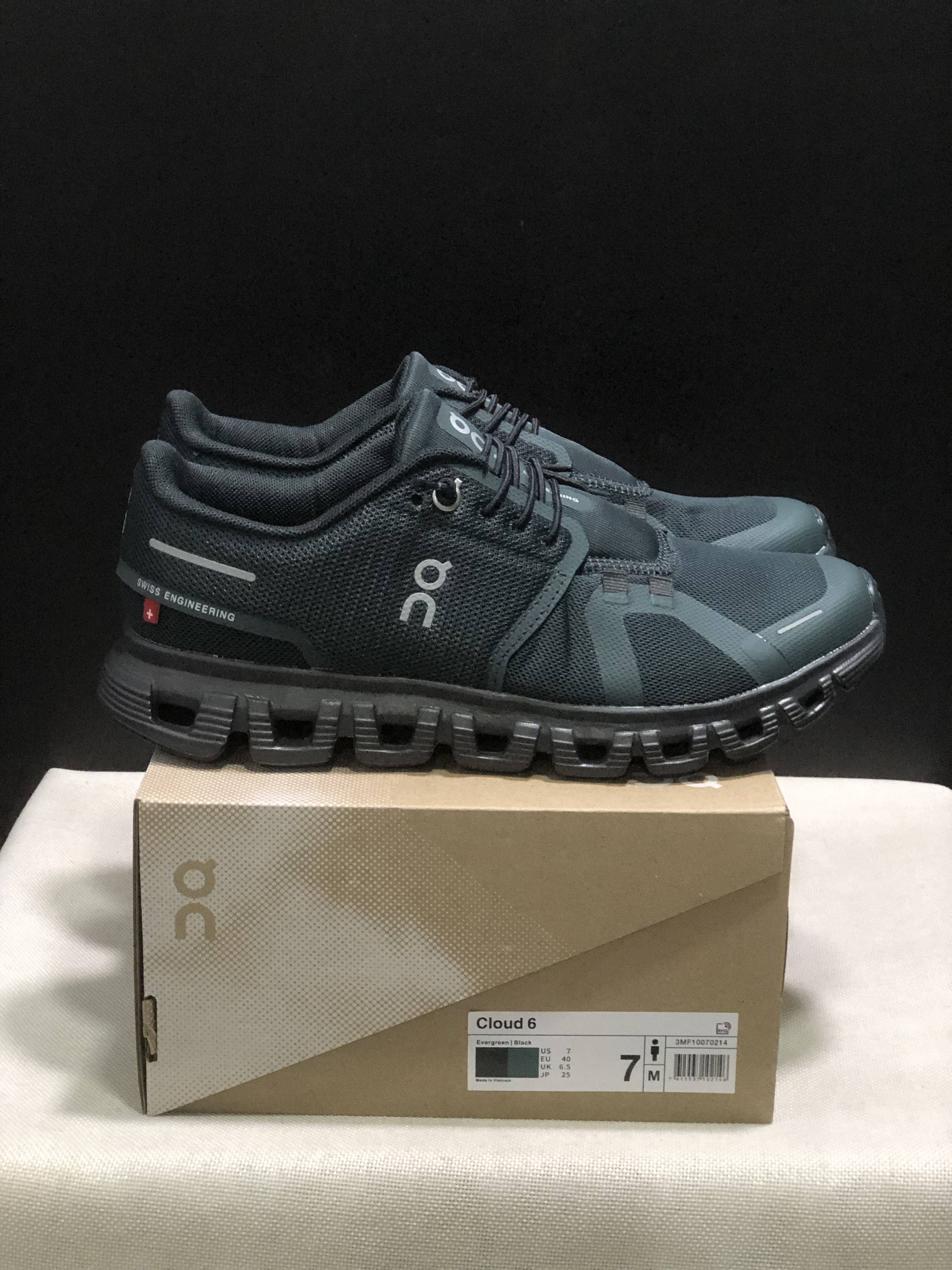 On Running Cloud 6 Casual Life Shoes Dark Green