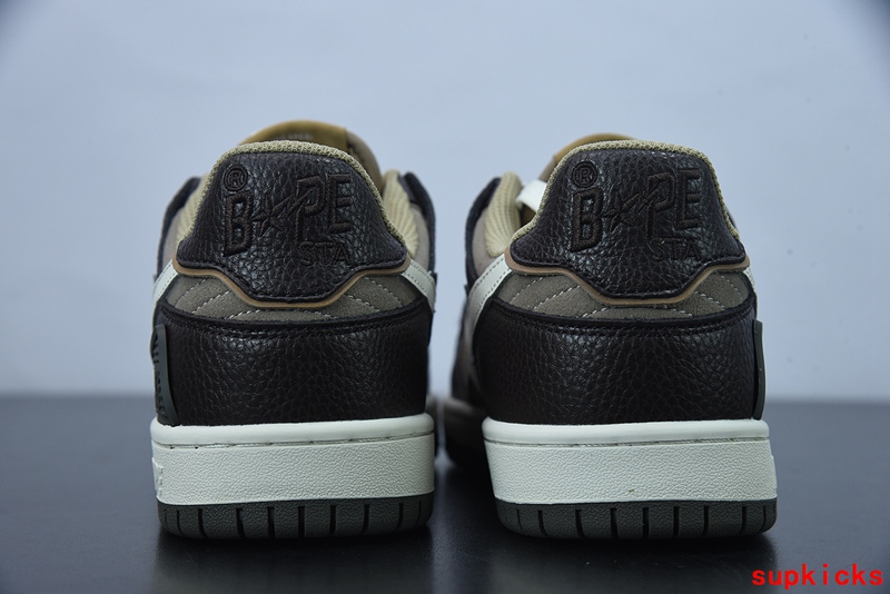 A Bathing Ape Bape Sta Low Black Brown