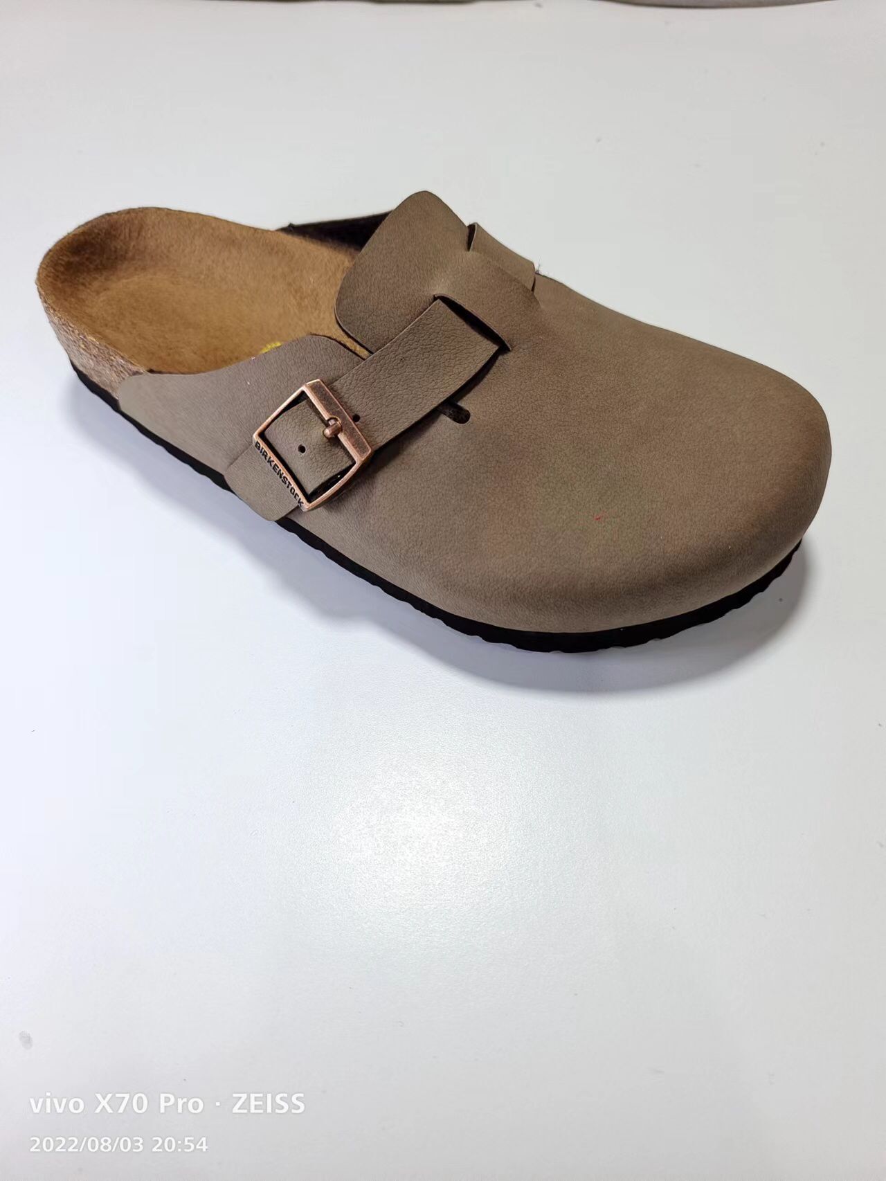 Birkenstock Brown Scrub Leather Clog Shoes