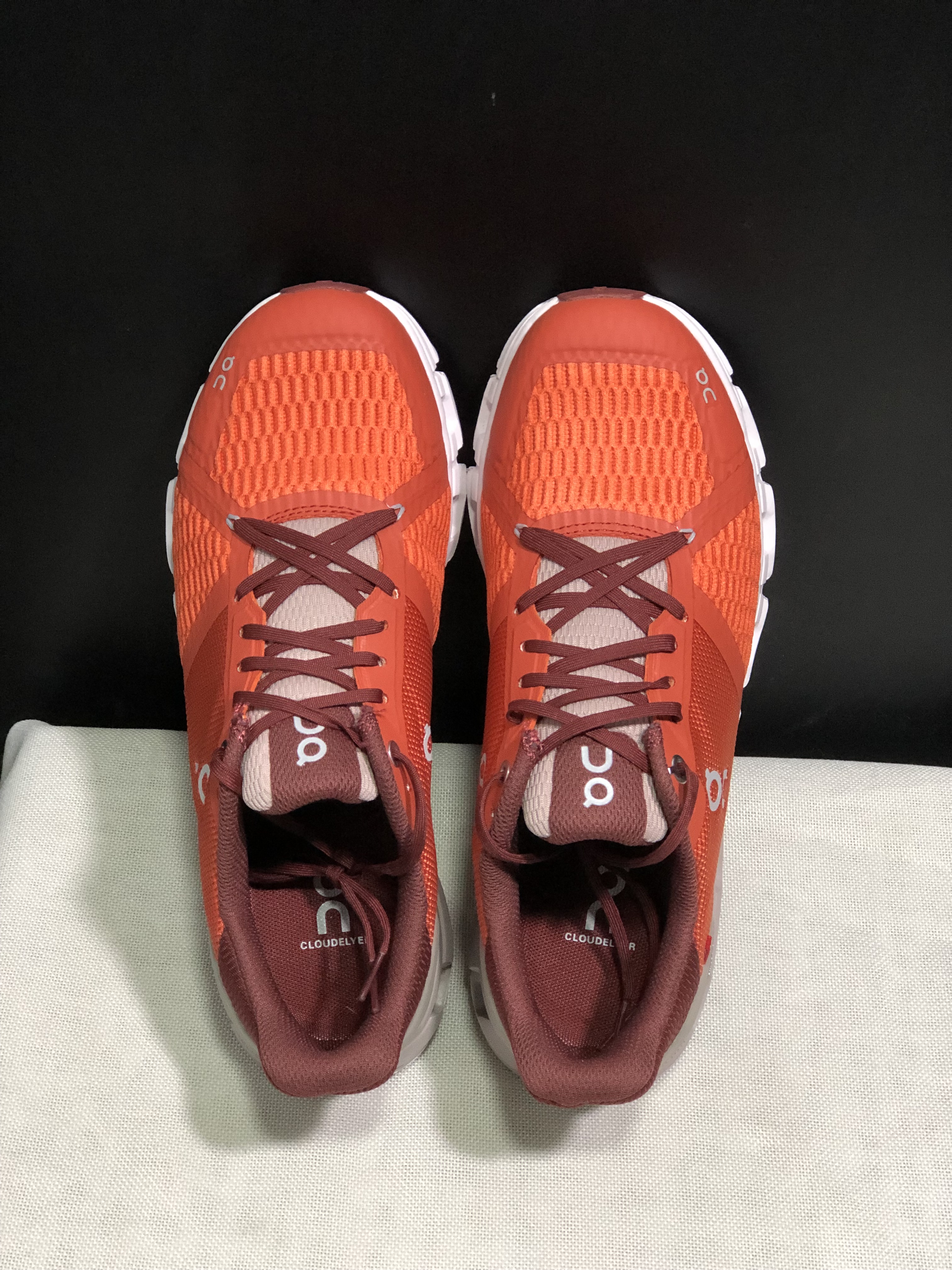 On Running Cloudflyer Shock-Absorbing Running Shoes Flame Red