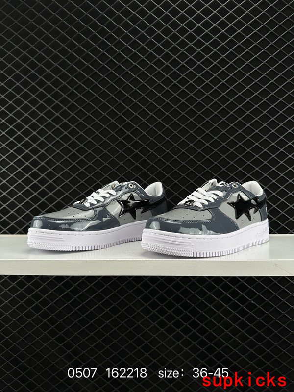 A Bathing Ape Bape Sta Sk8 Low Dark Gray