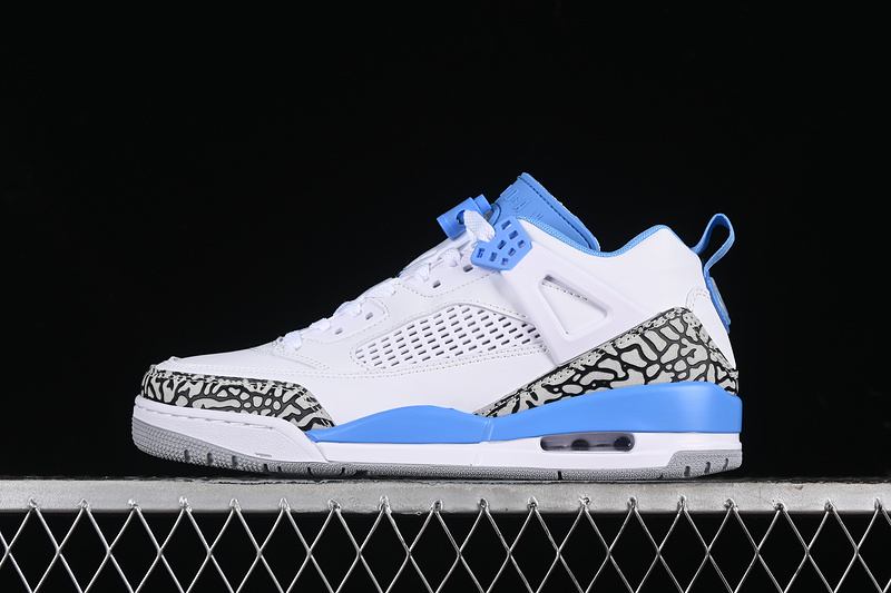 Nike Air Jordan Spizike Low White University Blue Grey Sneakers