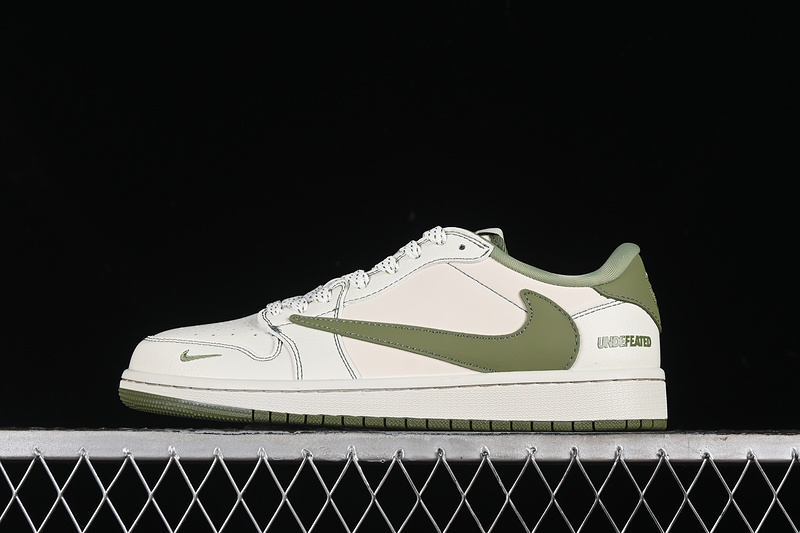 Nike Air Jordan 1 Low UNDEFEATED Travis Scott Fragment Design OG SP White Green Sneakers